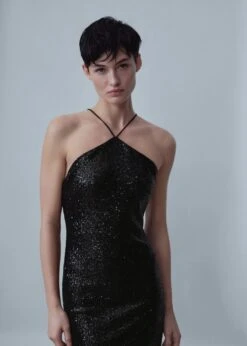 Robe Sequins Maxifleur