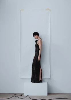 Robe Sequins Maxifleur -Mode Nouvelle Magasin 47066713 99 D1