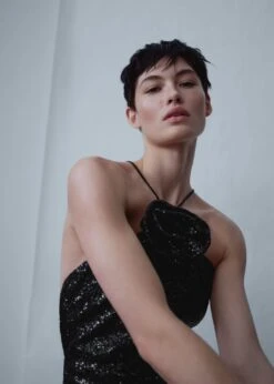 Robe Sequins Maxifleur -Mode Nouvelle Magasin 47066713 99 D2