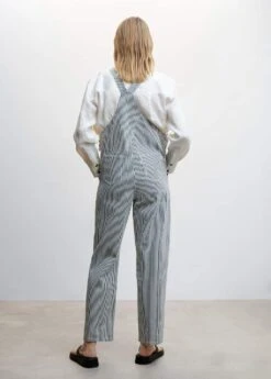 Salopette De Grossesse En Jean Rayures -Mode Nouvelle Magasin 47067129 99 R