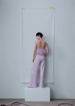 Top Satiné Détail Plumes -Mode Nouvelle Magasin 47086710 62 R