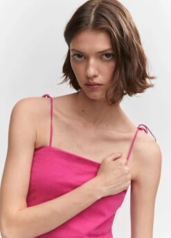 Robe Lin Détails Perles 26 Robe Lin Détails Perles -Mode Nouvelle Magasin 57000256 88 D1