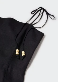 Robe Lin Détails Perles 21 Robe Lin Détails Perles -Mode Nouvelle Magasin 57000256 99 D8