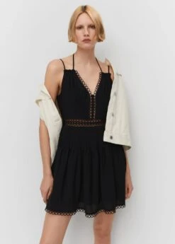 Robe Parties Ajourées Bretelles Doubles -Mode Nouvelle Magasin 57000271 99 D2