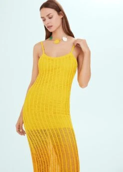 Robe Maille Empiècements Ajourés