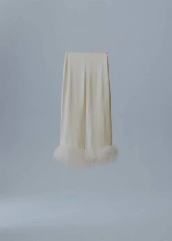 Pantalons Satiné Détail Plumes -Mode Nouvelle Magasin 57001094 01 B
