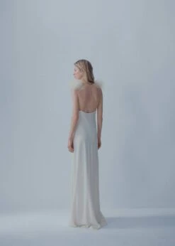 Robe Style Lingerie Détail Plumes -Mode Nouvelle Magasin 57001110 01 R