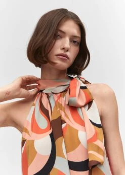 Blouse Emmanchures Américaines Nœud -Mode Nouvelle Magasin 57001133 25 D1