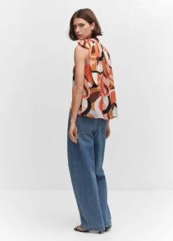 Blouse Emmanchures Américaines Nœud -Mode Nouvelle Magasin 57001133 25 R