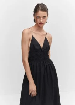 Robe Coton Nœuds Sur Les Côtés -Mode Nouvelle Magasin 57002892 99