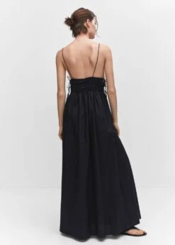 Robe Coton Nœuds Sur Les Côtés -Mode Nouvelle Magasin 57002892 99 R