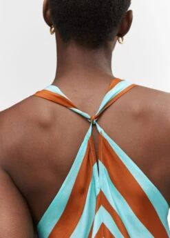 Robe Satinée Col V -Mode Nouvelle Magasin 57002894 46 D6