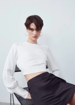 Blouse Crop Dos Nu -Mode Nouvelle Magasin 57003826 05 D6