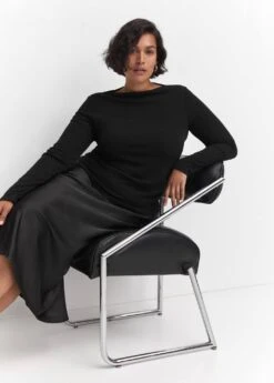 T-shirt Col Bateau -Mode Nouvelle Magasin 57004410 99 D4