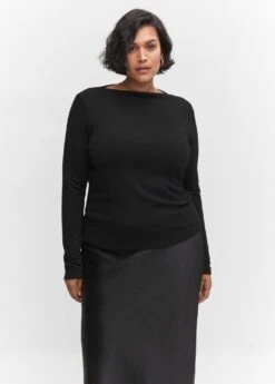 T-shirt Col Bateau -Mode Nouvelle Magasin 57004410 99 D5