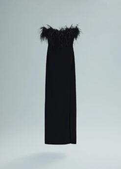 Robe Bustier Détail Plumes -Mode Nouvelle Magasin 57005154 99 B