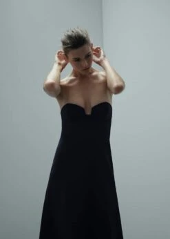 Robe Structurée Encolure Cœur -Mode Nouvelle Magasin 57005157 99 D6