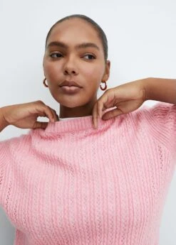 Pull-over à Empiècements Ajourés -Mode Nouvelle Magasin 57005825 85 D4