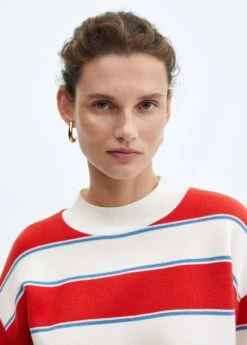 Pull-over Rayures Larges -Mode Nouvelle Magasin 57005831 70 D1