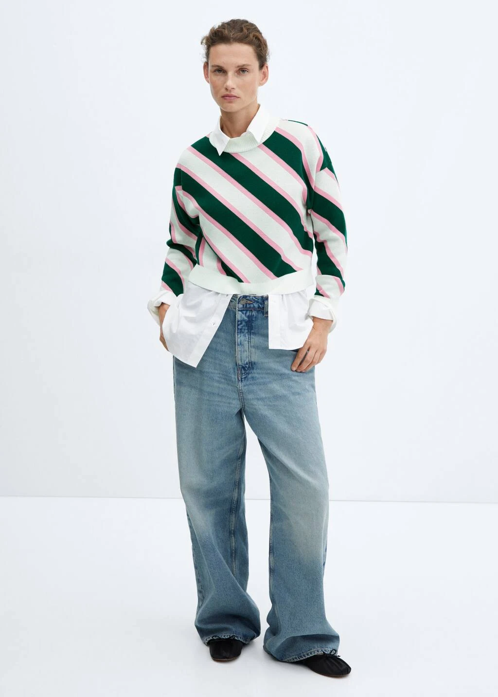 Pull-over Rayures Diagonales 2 Pull-over Rayures Diagonales – Image 2