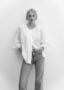 Blouse Détails Froncés -Mode Nouvelle Magasin 57005991 01 D2