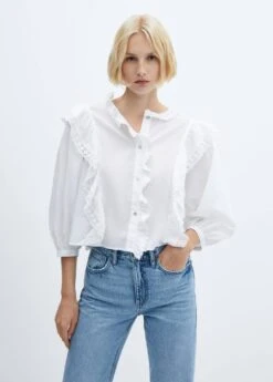 Blouse Volantée Dentelle