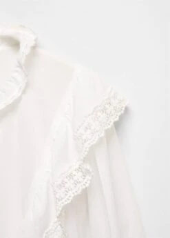 Blouse Volantée Dentelle -Mode Nouvelle Magasin 57005992 01 D8