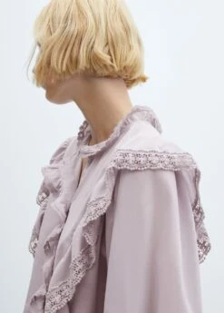 Blouse Volantée Dentelle -Mode Nouvelle Magasin 57005992 68 D2