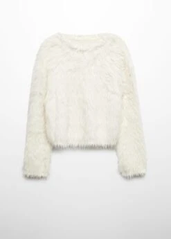 Pull-over Fausse Fourrure Col Rond -Mode Nouvelle Magasin 57007731 02 B