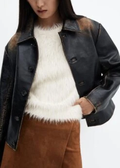 Pull-over Fausse Fourrure Col Rond -Mode Nouvelle Magasin 57007731 02 D6