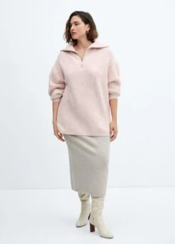 Pull-over Maille Zippé -Mode Nouvelle Magasin 57007732 81 D3