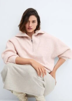 Pull-over Maille Zippé -Mode Nouvelle Magasin 57007732 81 D4