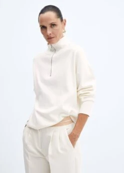 Pull-over Col Roulé Fermeture Éclair