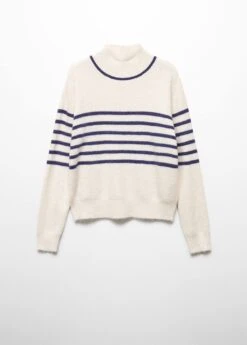 Pull-over Rayures Col Montant 25 Pull-over Rayures Col Montant -Mode Nouvelle Magasin 57007755 56 B