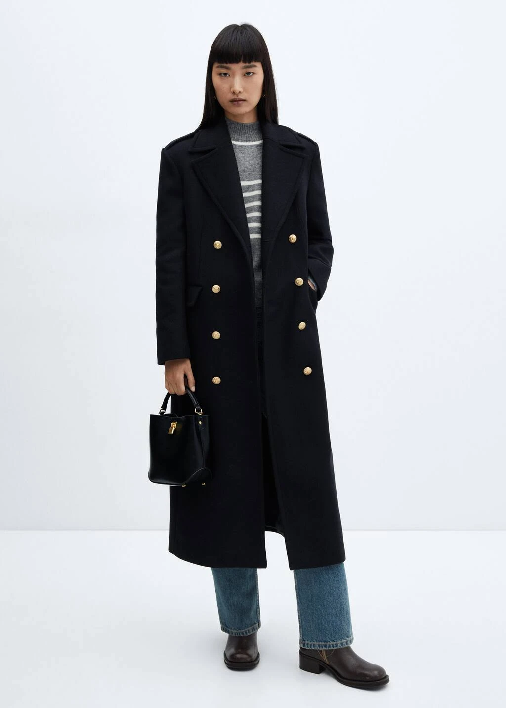 Pull-over Rayures Col Montant 2 Pull-over Rayures Col Montant – Image 2