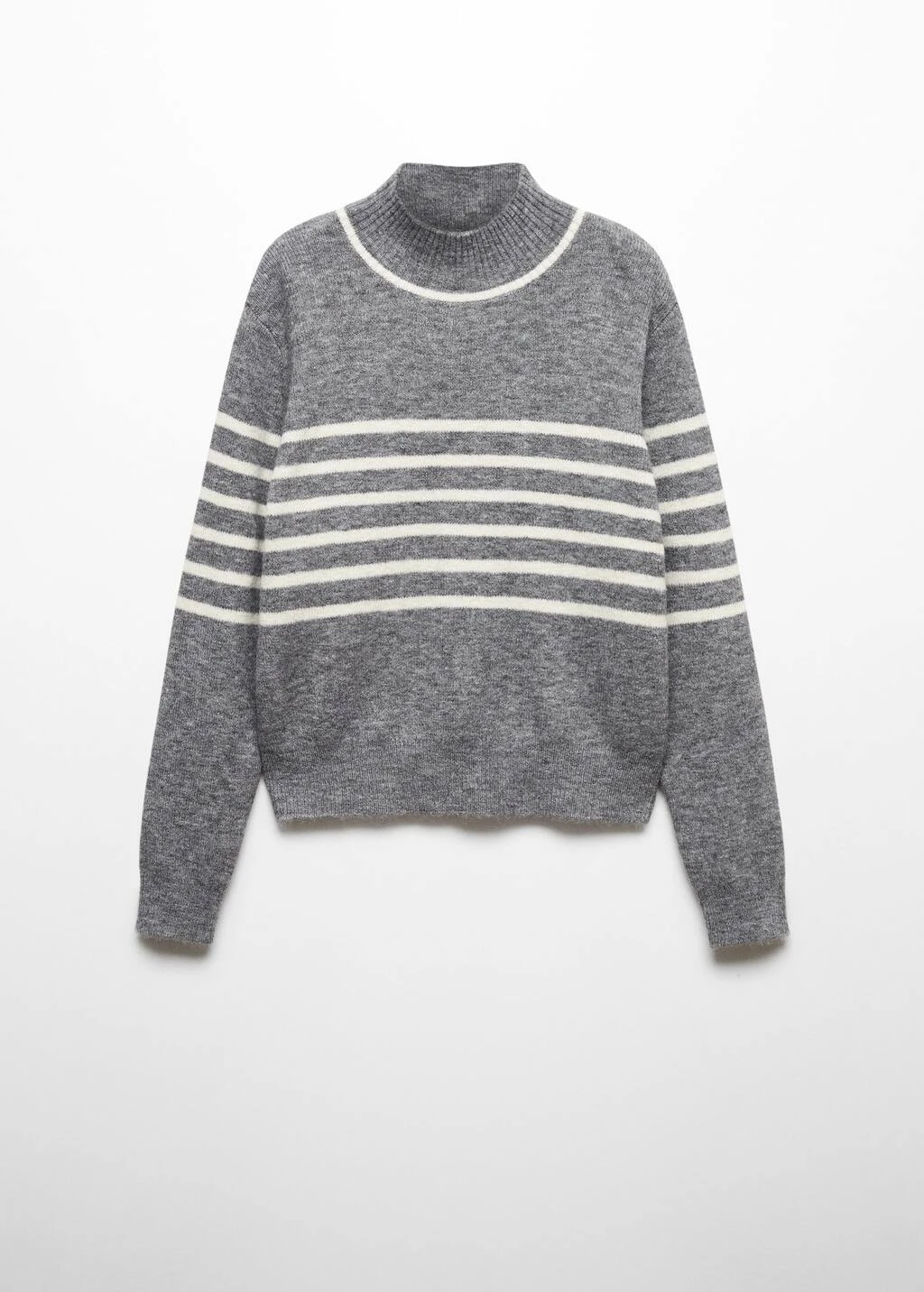 Pull-over Rayures Col Montant 6 Pull-over Rayures Col Montant – Image 6