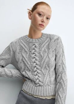 Pull-over Maille Tressée -Mode Nouvelle Magasin 57007774 PL D2