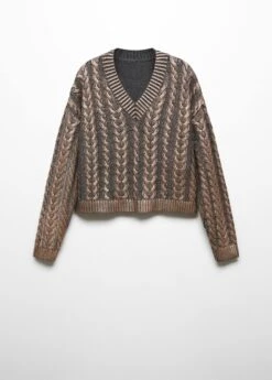 Pull-over Col V Foil 13 Pull-over Col V Foil -Mode Nouvelle Magasin 57007778 CO B