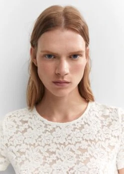 T-shirt Guipure -Mode Nouvelle Magasin 57010465 01 D1