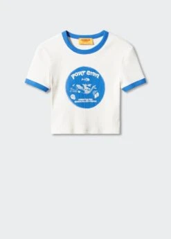 T-shirt Crop Imprimé -Mode Nouvelle Magasin 57010467 52 B