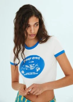 T-shirt Crop Imprimé -Mode Nouvelle Magasin 57010467 52 D1