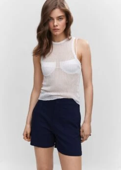 Short Droit Taille Haute -Mode Nouvelle Magasin 57010632 56