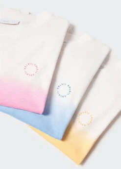 T-shirt Dégradé Coton -Mode Nouvelle Magasin 57010643 20 D8