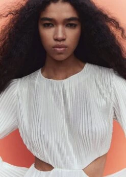 Robe Plissée Ouvertures -Mode Nouvelle Magasin 57010898 01 D7