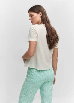 T-shirt Texturé Boutons -Mode Nouvelle Magasin 57012894 05 R