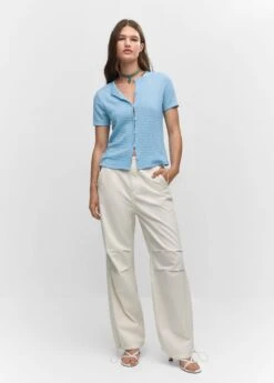 T-shirt Texturé Boutons -Mode Nouvelle Magasin 57012894 50 99999999 01