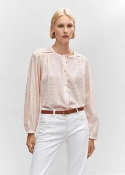 Blouse Coton Plumetis -Mode Nouvelle Magasin 57013817 81