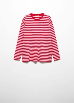 T-shirt Coton à Rayures -Mode Nouvelle Magasin 57014403 84 B