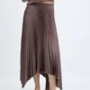 Jupe Plissée Irrégulière
