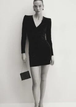 Robe Velours épaulettes -Mode Nouvelle Magasin 57019111 99 D2